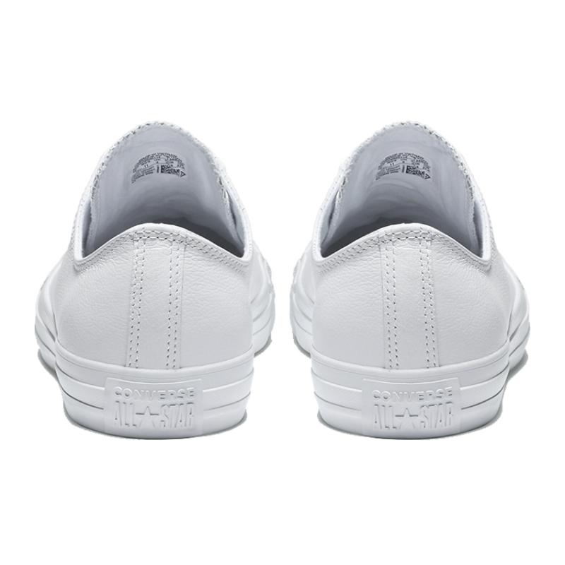 Converse Chuck Taylor All Star Leather Low Top Comfortable Leather Low Top Espadrilles Unisex Pure White