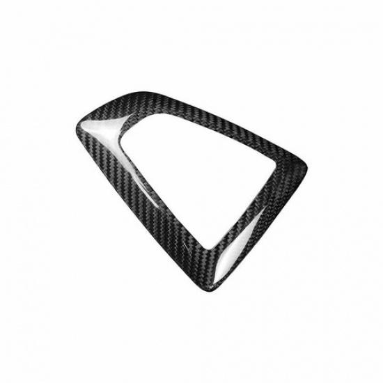 Real Dry Hard Carbon Fiber Gear Shift Knob Cover Fit for Bmw 3 4 Series F30 F34