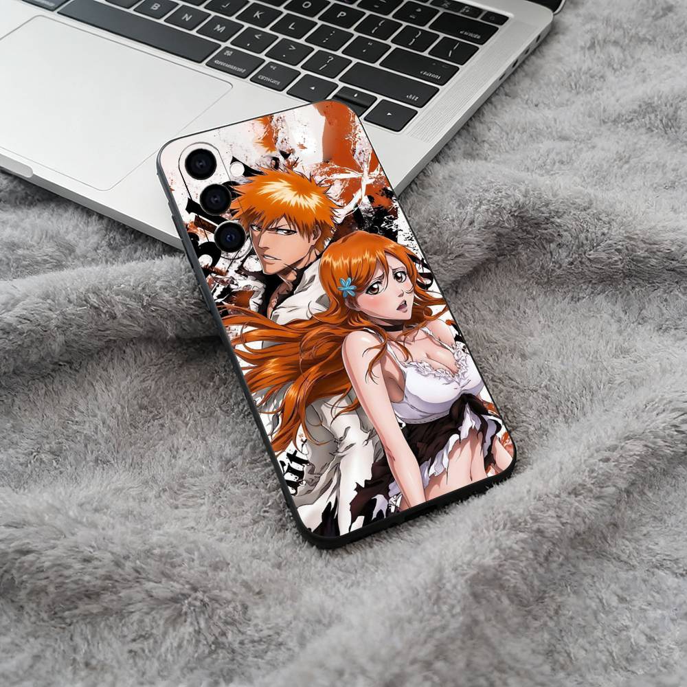 B-BLEACH  Soft Silicone phone Case for Samsung Galaxy A73/A71/A72/A70/A53/A52/A51 - Black