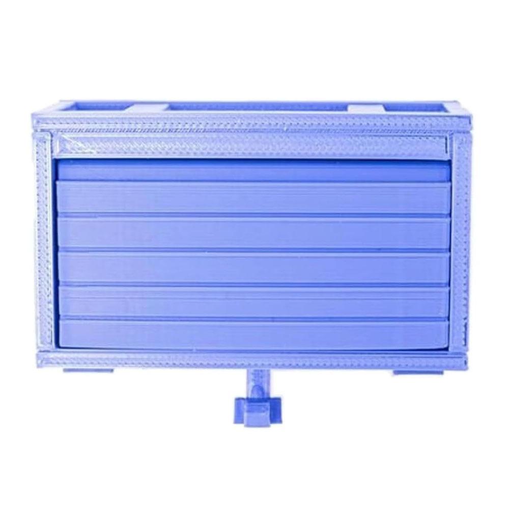 

з дизайном гаража з дверцятами, настінний тримач для ключів, надрукований на 3D-принтері органайзер для ключів для автолюбителя синій