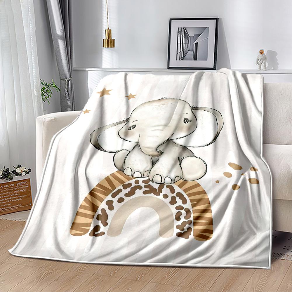 Baby Deer Illustration Blankets are suitable for living rooms,making them an ideal choice for outdoor travel and gifts.