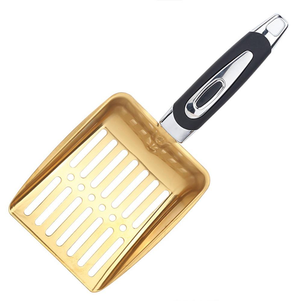 Long Handle Cat Poop Scoop Metal Sifter Shovel Creative Cat Litter-Scoop  Cat Supplies