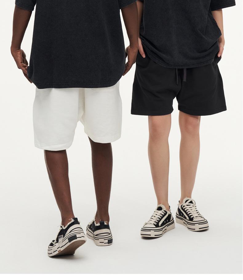 230g Gewaschenes Vintage Europäisches Schweres Übergroßes T-Shirt mit überschnittenen Schultern & Rundhalsausschnitt