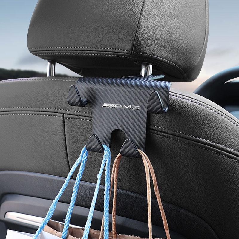Car Seat Headrest Hook Universal Phone Holder Backseat Organizer For Mercedes Benz AMG GLE GLS GLC CLA GLB ML C500 C200 C300 W204 W206 W205 W212 W203