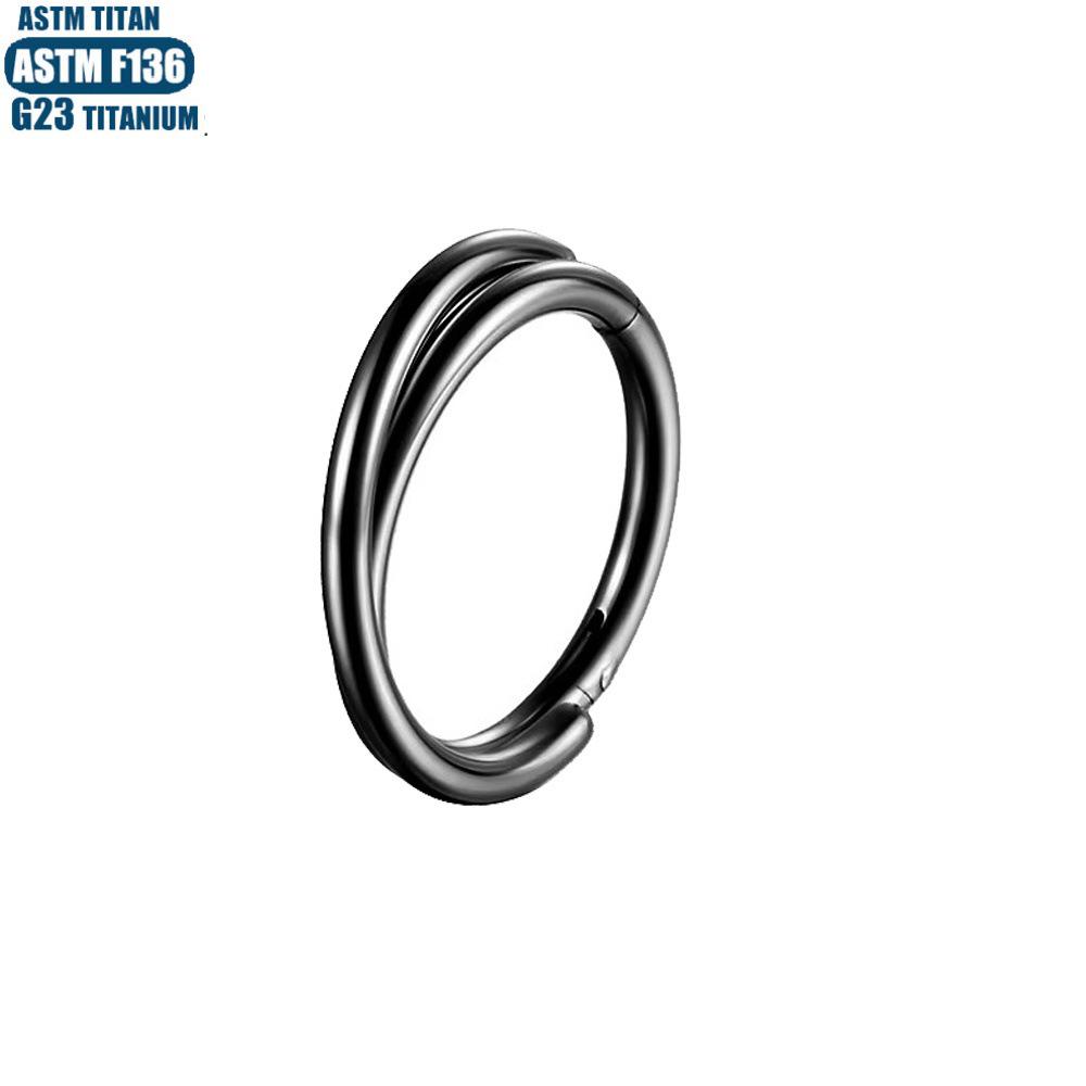 G23 Titan Nahtloser Crossover Septum & Tragus Nasenring Piercingschmuck