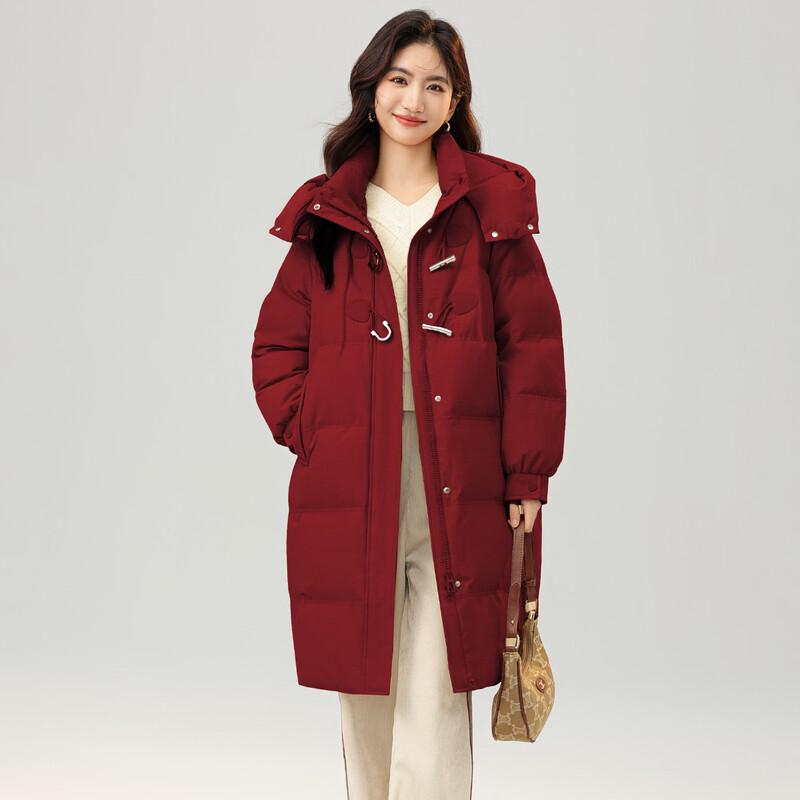 SNOWFLYING Women's Thickened Casual Duck Down Puffer Jacket