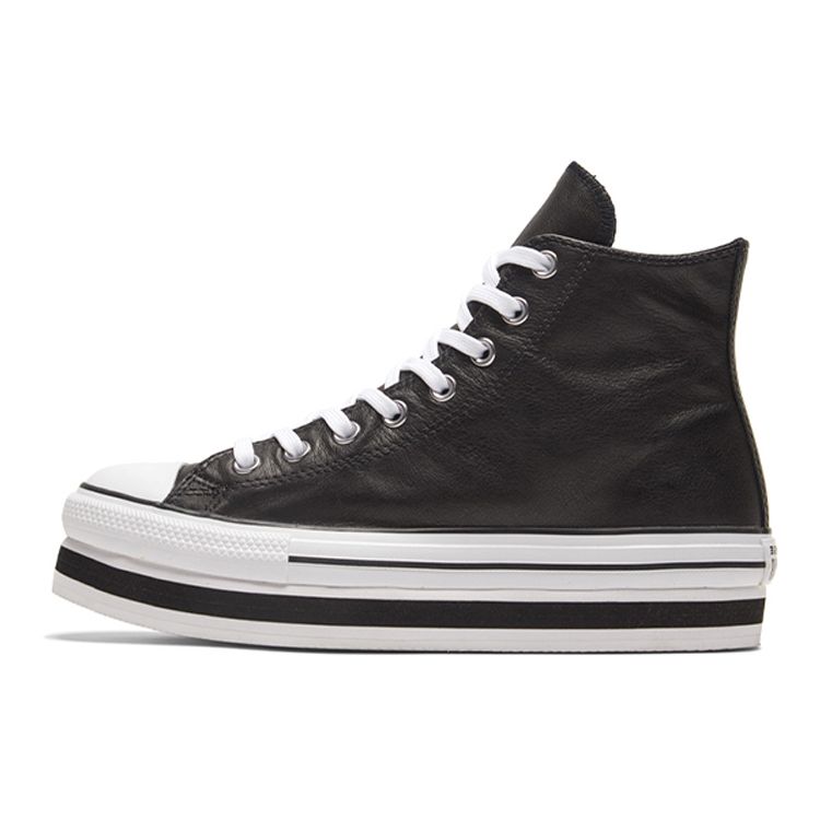 

Converse All Star Платформа Layer Нескользящие Легкие Прочные Высокие Кеды для Скейтборда Женские Кроссовки Черные Белые 569722C 39.5