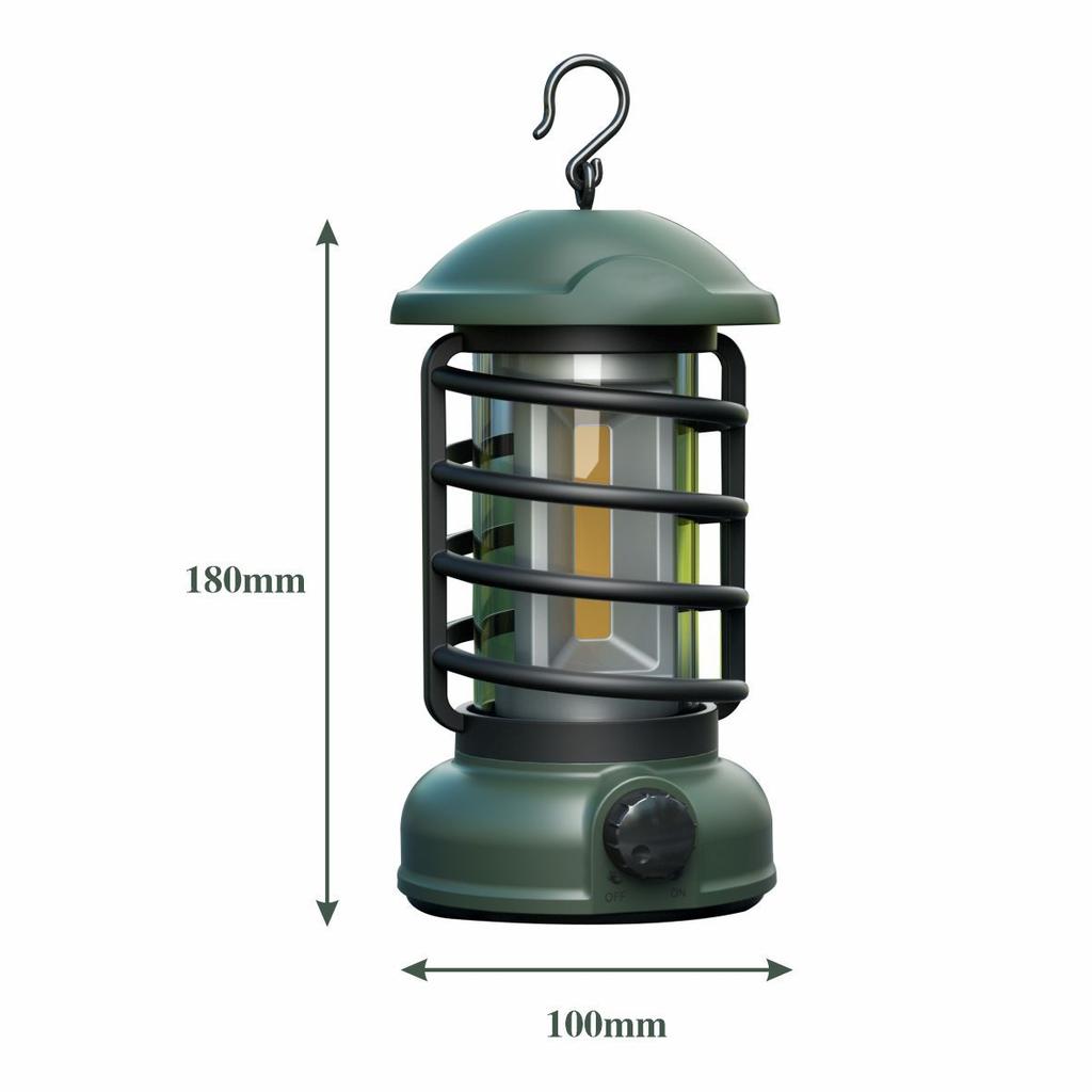 New outdoor retro camping lamp atmosphere tent lamp camp lamp COB battery lighting hanging lamp