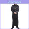 Stylish Cos Halloween Attire For Men Sophisticated Priest Costume For Stage Performances