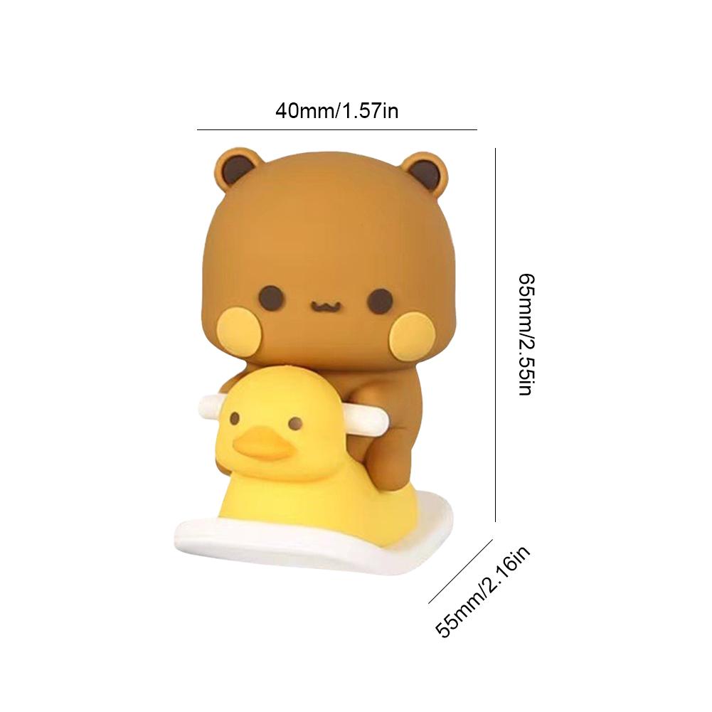 6.5cm Collectible Cute Action Kawaii Bear Toy Home Decor Bubu Dudu Panda Bear Figure Toys Sweet Lovely Panda Figure Deco