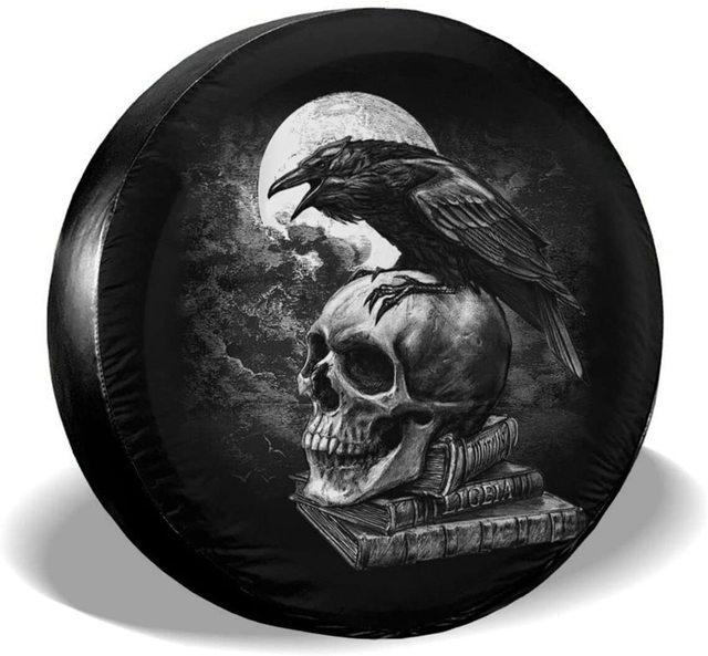 Skull Spare Tire Cover Sugar Skull Lover  Spare Tire Cover Halloween Gift Funny  CAR COVER Accessories Spare Covers