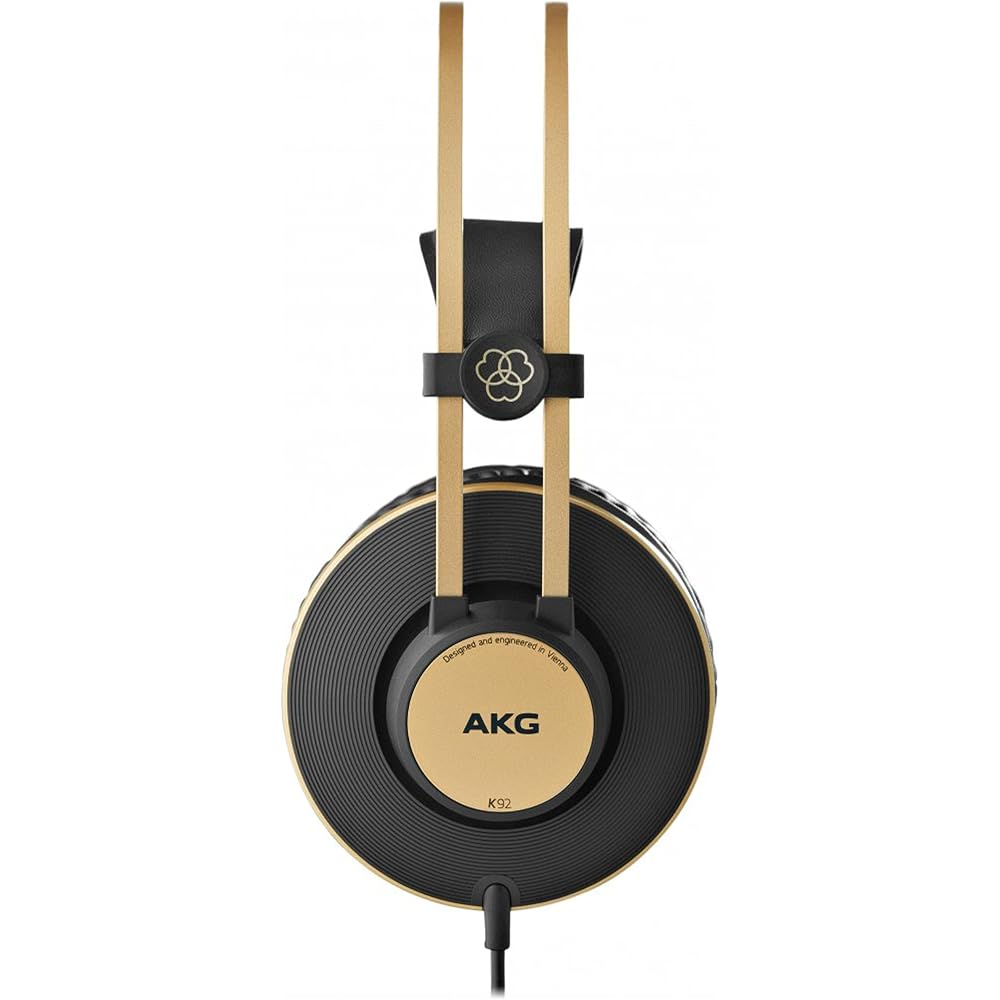 AKG K92 Circumaural Diadema Negro, Oro - Auriculares (Circumaural, Diadema, 3.5 Mm (1/8 “), Negro...
