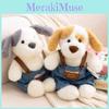 Plush Dog Toy With Overalls For Kids Gift And Bedroom Decor