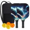 Pickleball-Schläger 2er-Set, Fiberglas-Pickleball-Set mit Pickleball-Schlägern und Tragetasche, Pickleball-Geschenke für Anfänger, Pickleball-Schläger-Set