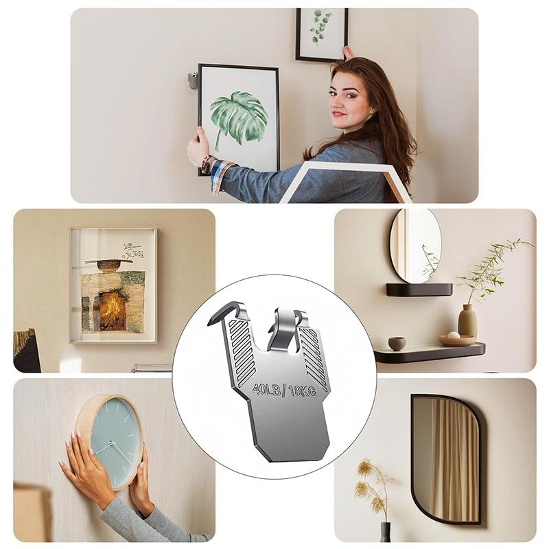 

5 штук Креативные крючки для гипсокартона, Крючки для фоторамок, Настенные крючки для картин для украшения комнаты, офиса