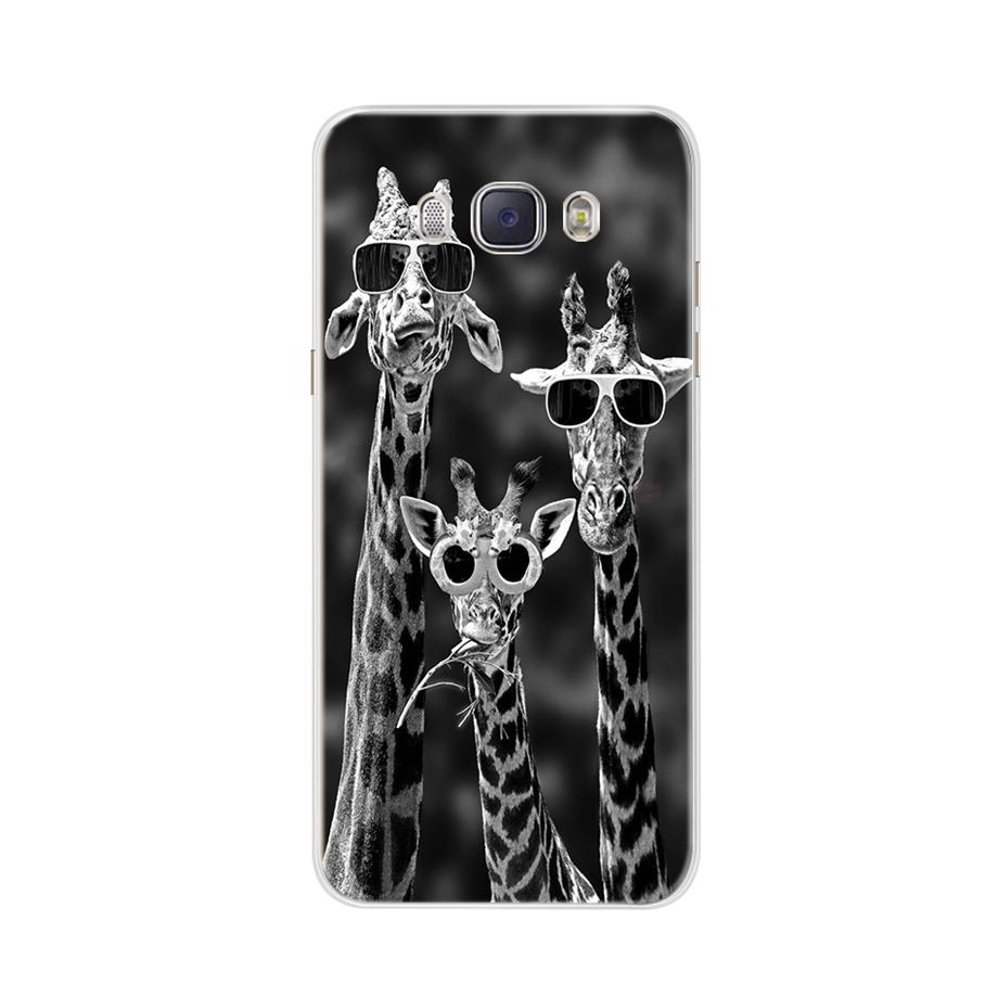 For Coque Samsung Galaxy J5 2016 Case Phone Back Cover Flower Silicone Case for Samsung J5 2016 J510 J510F Protector Cover Cases