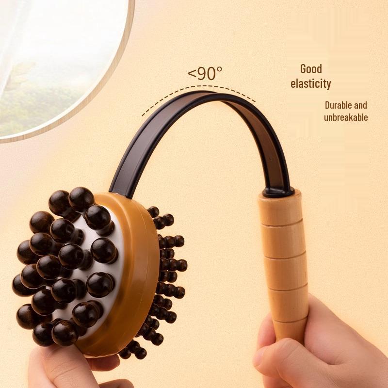 Handheld Elastic Acupuncture Meridian Massager for Back, Waist, Shoulder, and Neck