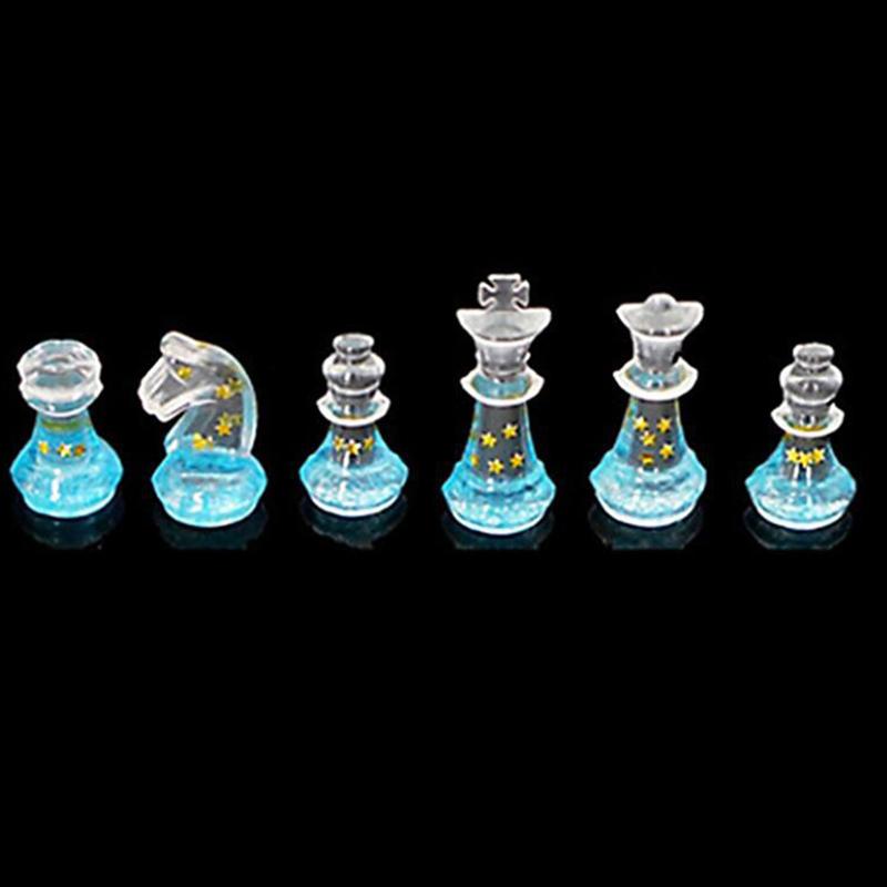 Internationale Schachform Silikonform DIY Ton UV Epoxidharzform Anhängerformen für Schmuck DIY