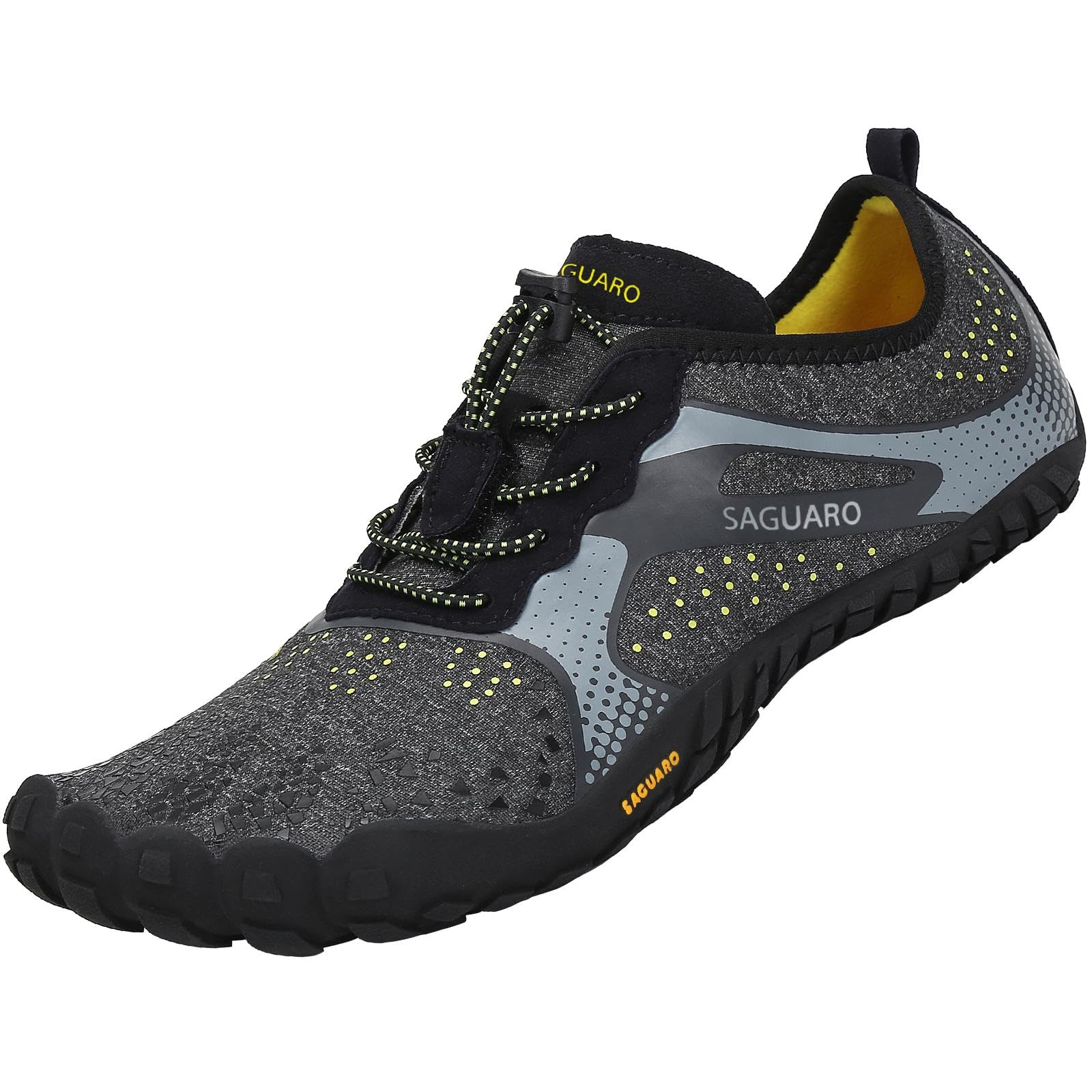 

Barefoot Running Portable Fitness Ultra Black [SAGUARO] Shoes, Shoes, Flexible, Lightweight, Breathable, 27.0 cm, чёрный