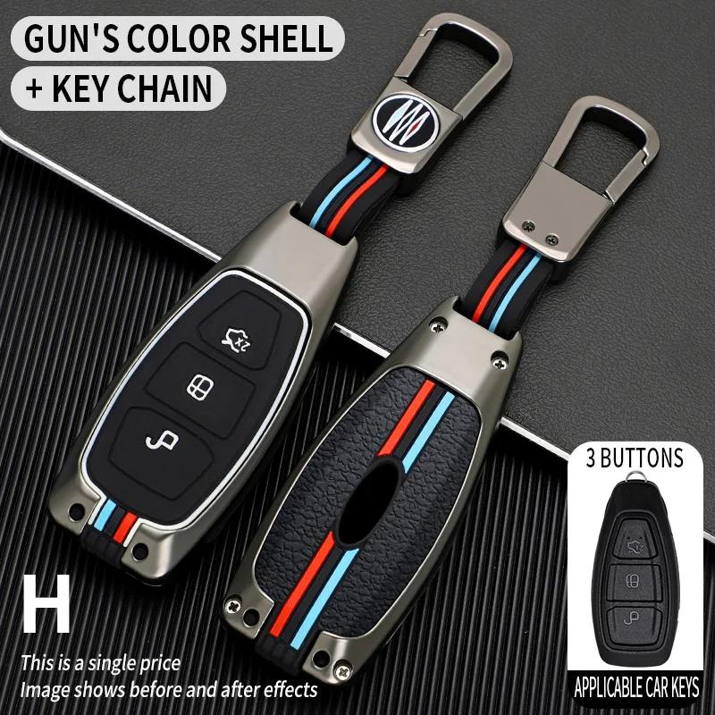 Zinklegierung Auto Fernbedienung Smart Key Etui Abdeckung Schale Für Ford Fiesta Focus 3 4 Mondeo Ecosport Kuga Focus ST Schutz Zubehör