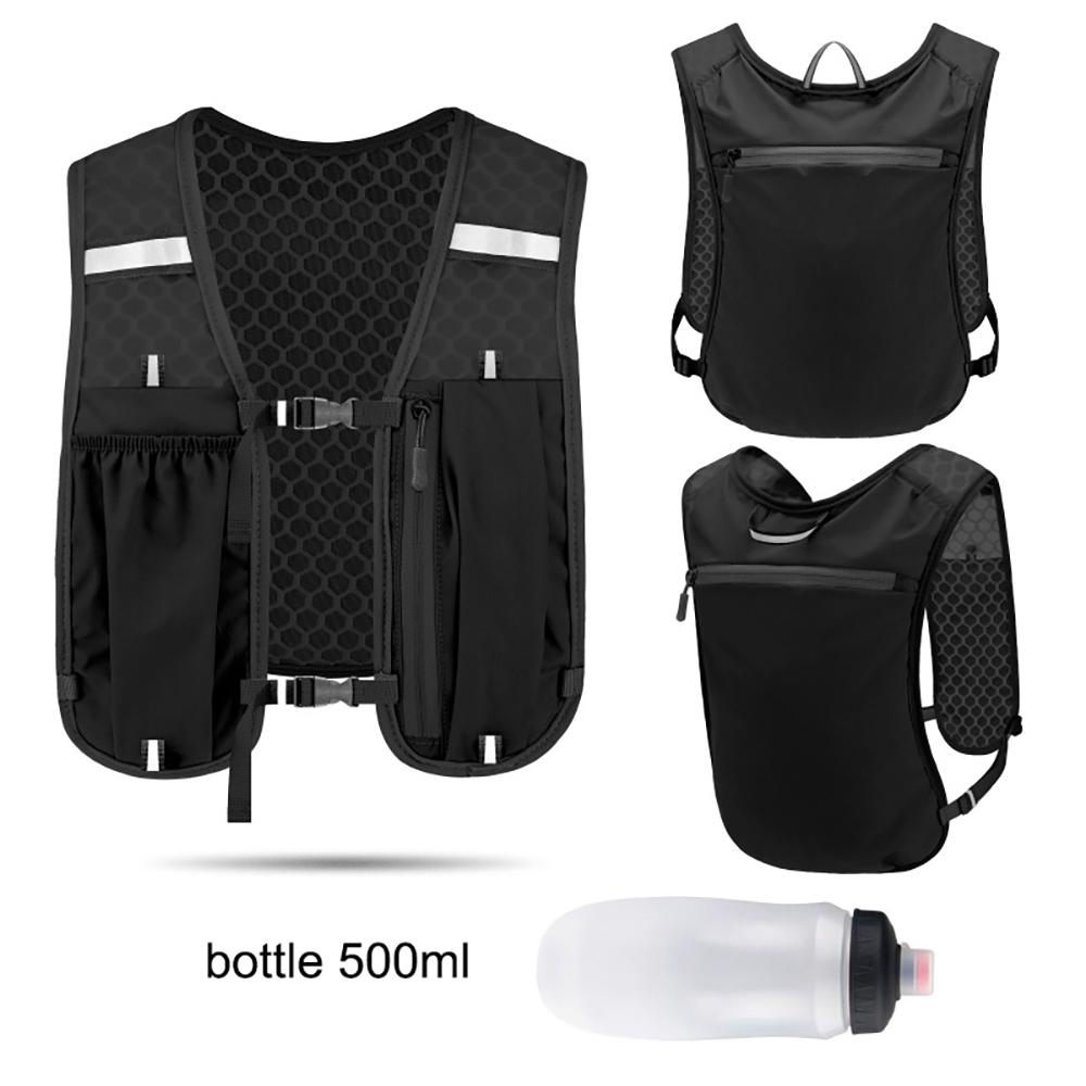 Running Backpack Vest With Bottle Hydration Trail Light Weight Cycling Run Jogging Marathon Riding Climbing Bag Waterproof