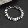 Chunky Stainless Steel Bracelets for Men,Never Fade Links&Links Wristband,New Punk Casual Jewelry Gifts for Him