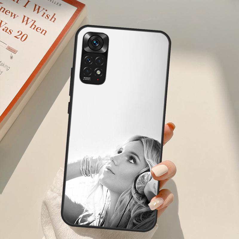 Britney Spears Case For Xiaomi Redmi Note 10 8 9 11 Pro 8T 9S 10S 11S Redmi 10C 9C 9A 9T K50 K40 Gaming