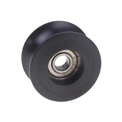 1Pcs Bu0840 U Type U-Groove Pulley Roller Guide Wheel Pulley Wheel Poleas Para Cuerdas Plastic Coated Pulley Bearing