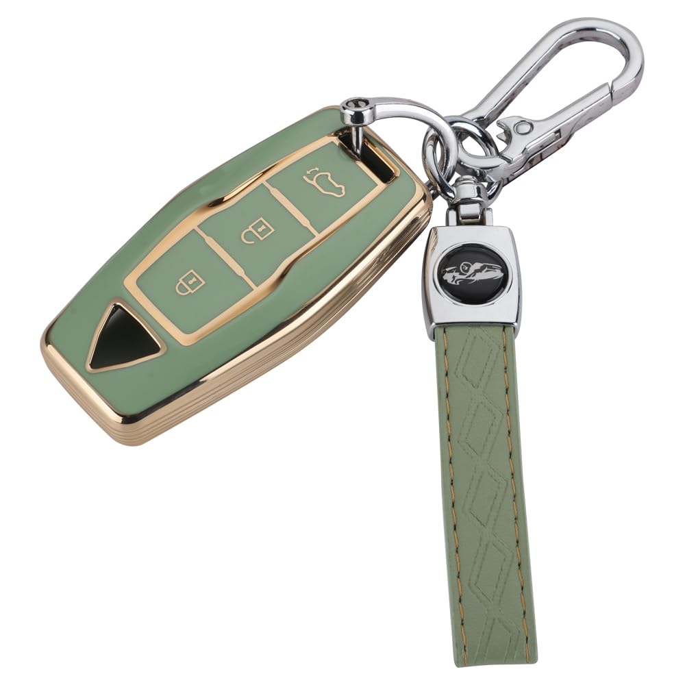 Kinotaka Outlander Smart Key Case for Mitsubishi New Outlander PHEV 2022 Gn0w Professional Design Key Holder, Green