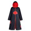 Akatsuki Red Cloud Cloak Set: Includes Naruto Cloak, Ring, Headband Accessories - Perfect for Halloween Costume