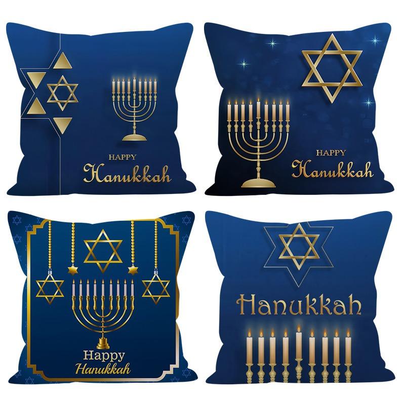 Thanksgiving Art Print Pattern Home Decor Pillowcase Bedroom Living Room Sofa Decoration Polyester Cushion Cover With Zipper