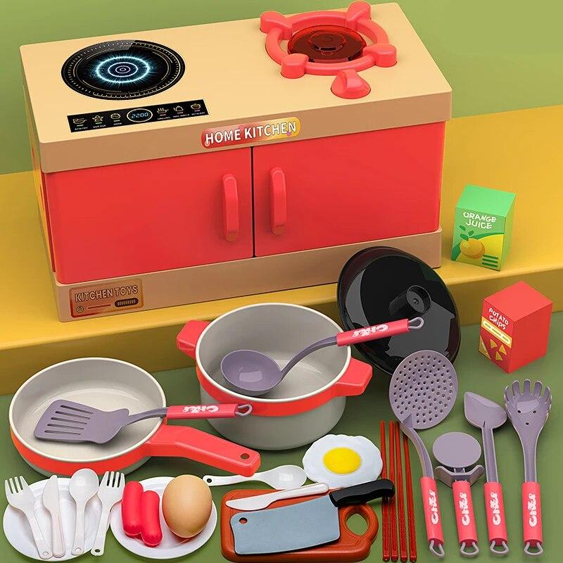 

Simulation Pretend Play House Kitchen Toy Girl Cooking Tableware Set Girl Simulation Cooking Tableware Set Gifts Toys For Girls