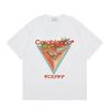 Grenzüberschreitend auf Lager exklusiv Casablanca Doppelgaze reine Baumwolle Unisex T-Shirt Hip-Hop lässig Kurzarm locker Rundhals
