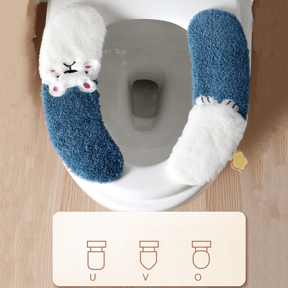 Nordic Thickened Toilet Seat Covers Soft Warm Selfadhesive Toilet Seat