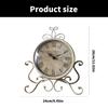 Relógio de Mesa Vintaged com Construção em Metal para Decoração de Estantes de Livros em Casa Ornamento Relógios de Mesa