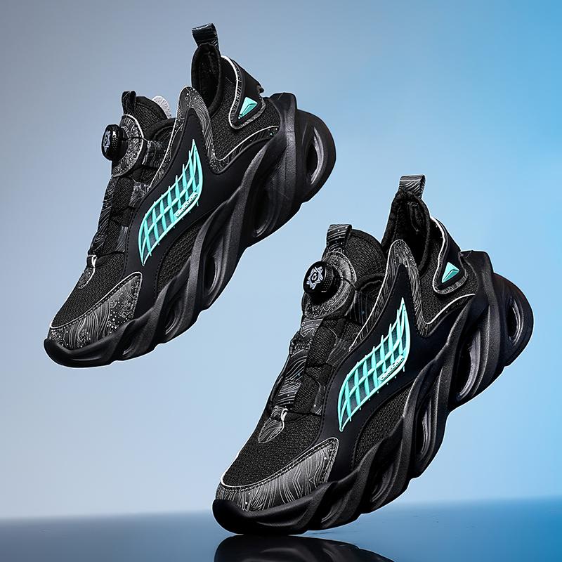 

Fashion Chunky Sneakers Men Women High Quality Thin Sole Cushioning Leisure Versatile Lightweight Rebound Running Shoes 44 чорний