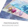 4 Sheets Colorful Nail Art Photography Backdrop Cards for Nail Tips Display, Nail Artists and Photographers Tools