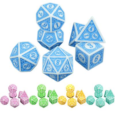 DND Polyedral Dice Set 7ks D4 D6 D8 D10 D12 D20 Herní kostky pro D&D RPG RPG stolní hry