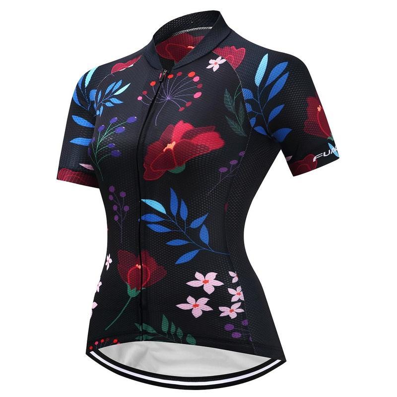 Summer Short Sleeve Riding Bicycle Cycling Clothing Set Women Sport Jerseys Suits