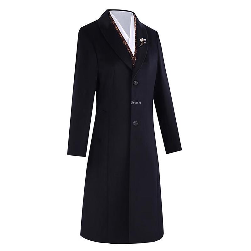 Troloman Women's Professional Single-Breasted Wool Coat