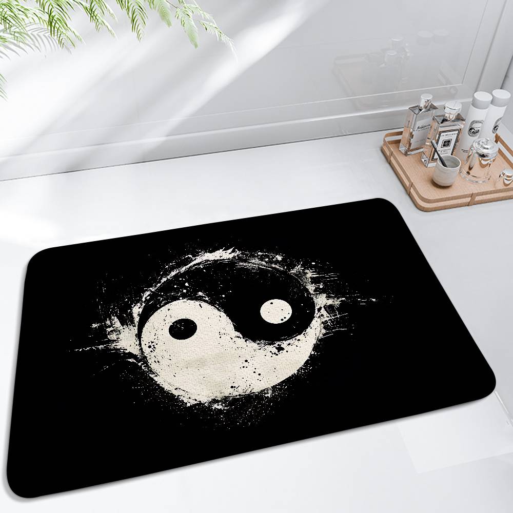 

Chinese Tai Chi Bagua Yin Yang Floor Mat Living Room Rug For Bedroom Welcome Mat Outdoor Rug 40x60cm