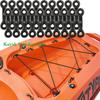 10PCS/20PCS C-Shaped Sailing Deck Rope With Screws Marine Hardware Fixed Handle Buckle Replacement Parts For Kayak Boat Accessories
