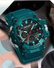 Sanda Dual Display Waterproof Sports Watch: Trendy & Unique Design