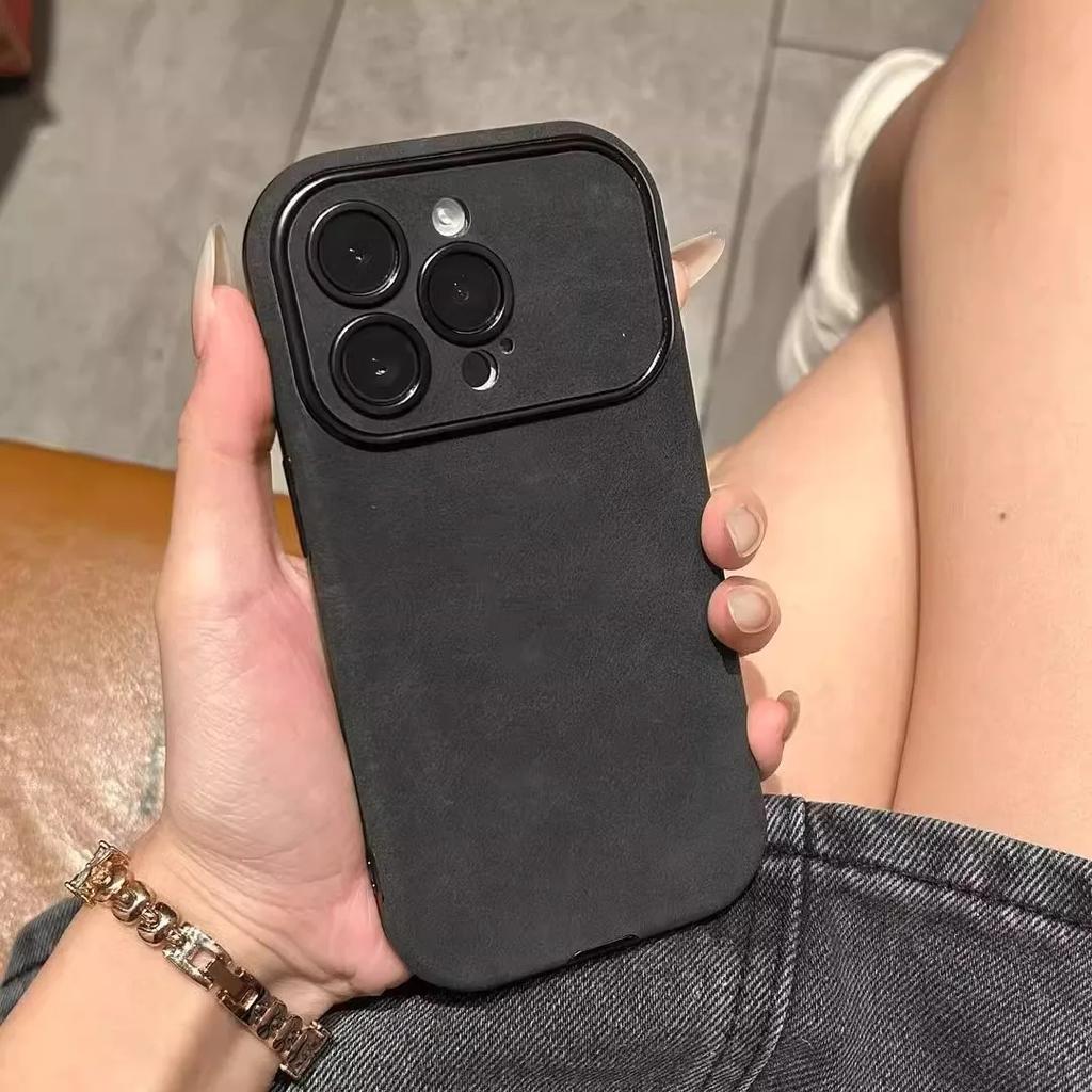 Luxus Galvanisieren Cortex Leder Telefon Fall Für iPhone 16 15 14 13 12 11 Pro Max Plus Silikon Fällen Abdeckung