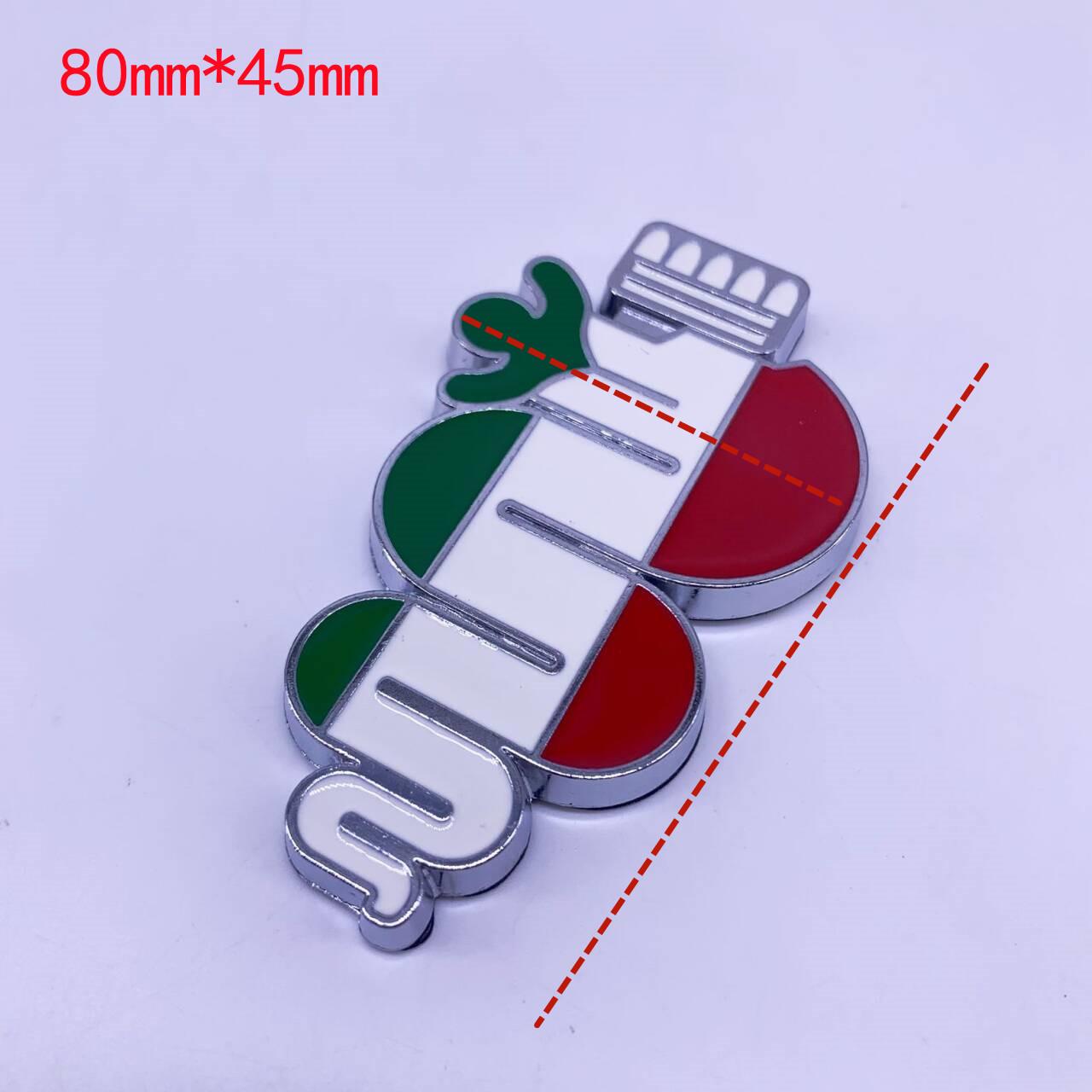 

for Alfa Romeo Front Hood Grille Badge | Four Leaf Clover & Serpent Emblem Sticker Giulietta Mito Stelvio Car Styling Exterior 1pcs
