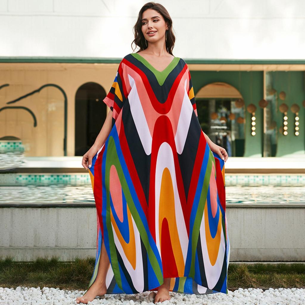 Beach dress, long dress, loose robe, bikini swimsuit, overcoat, sunscreen shirt.