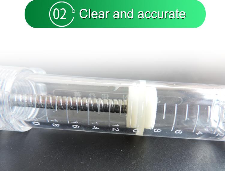 

20ml 30ml 50ml 100ml Automatic Injection Veterinary Plastic Steel Syringe for Cattle Sheep Pig Poultry 20ml