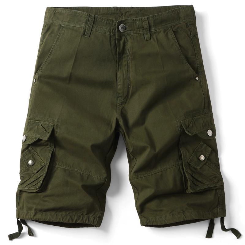Mens Cargo Shorts Cotton Relaxed Fit Camouflage Camo Cargo Short