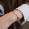 2026 Elegant Fu Character Gourd Bracelet: Luxurious New Chinese Style In High-End Titanium Steel