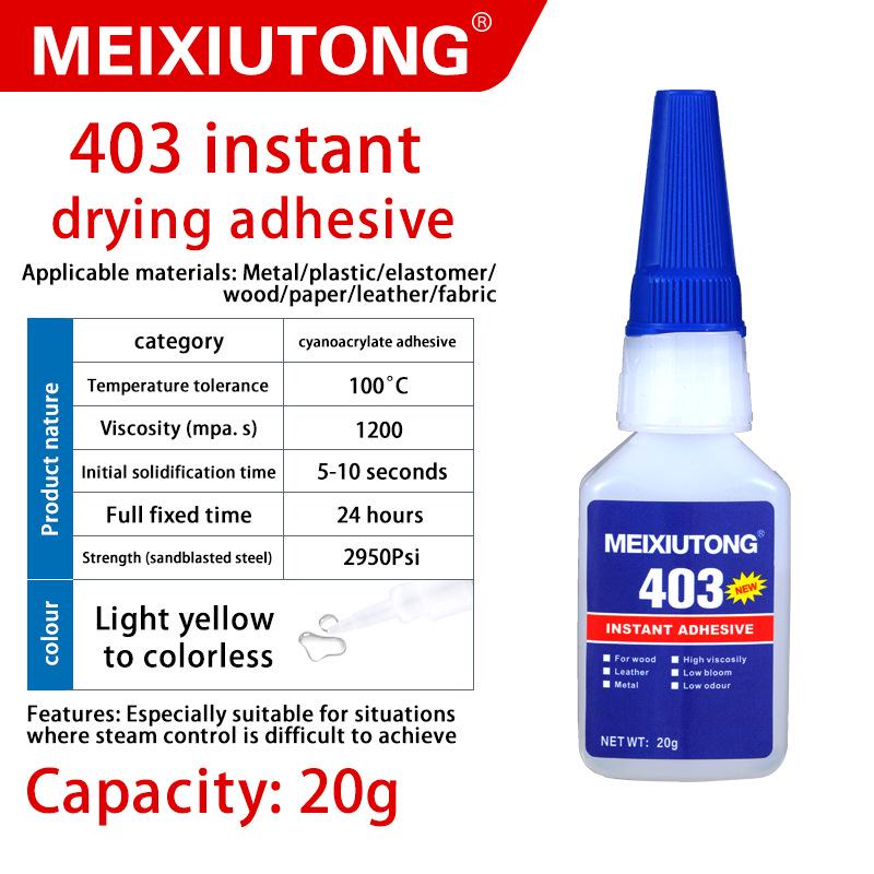 Instant 401 Universal Glue: Quick-Drying Adhesive for Plastic, Ceramic, Metal, Rubber, Magnet, PVC.